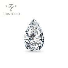 ForeverFlame G H 13ct VVS1 Pear Cut huge diamond CVD CZ Moissanite  Angel's tears jewelry women
